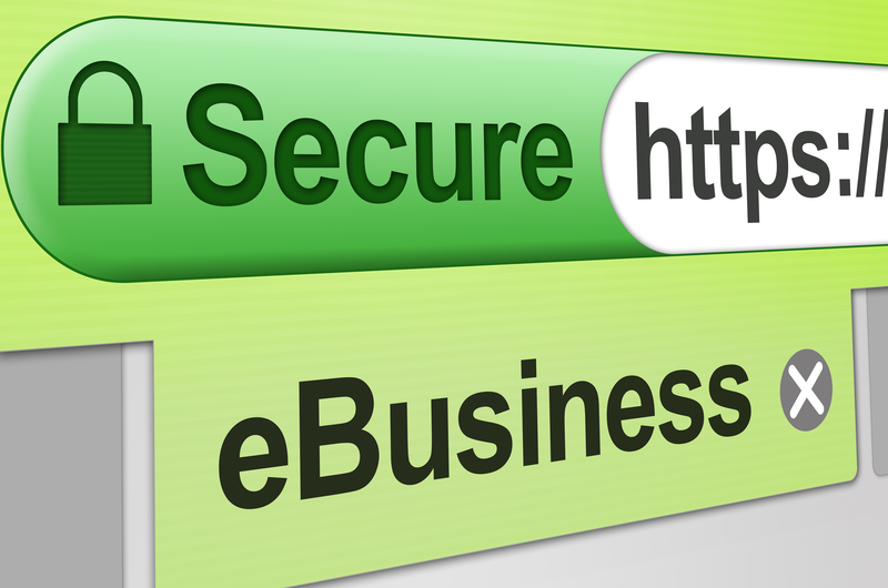 Secure HTTPS SSL certificate shown in browser address bar